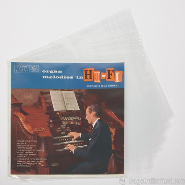 Clear Polyethylene LP Record Jacket